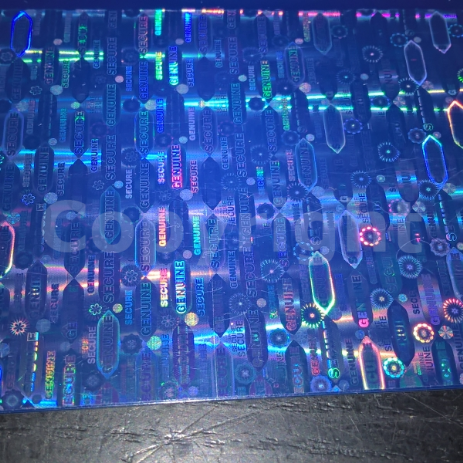 holographic card laminating